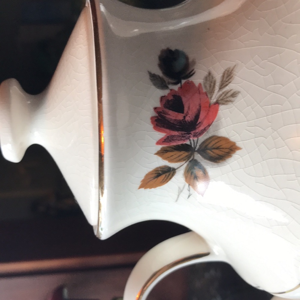 None China creamer and sugar bowl with tray - Picture 4 of 4